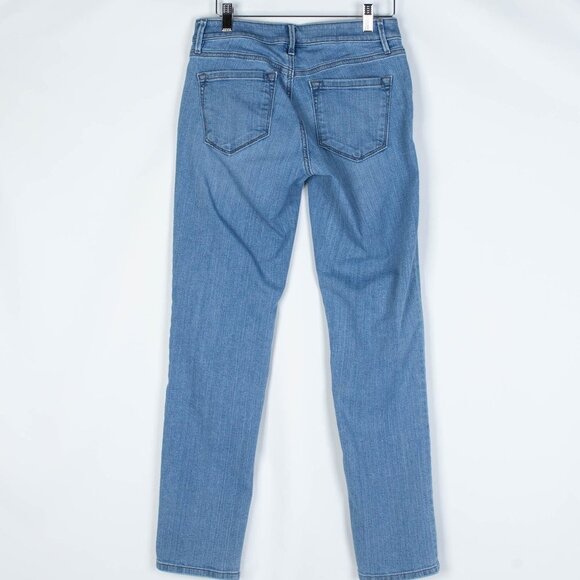 Ann Taylor Loft Curvy Cuffed Crop Jeans Sz 26/2T - Picture 5 of 7